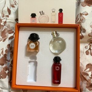 Mini Perfume Set - Red, Clear, and Tan